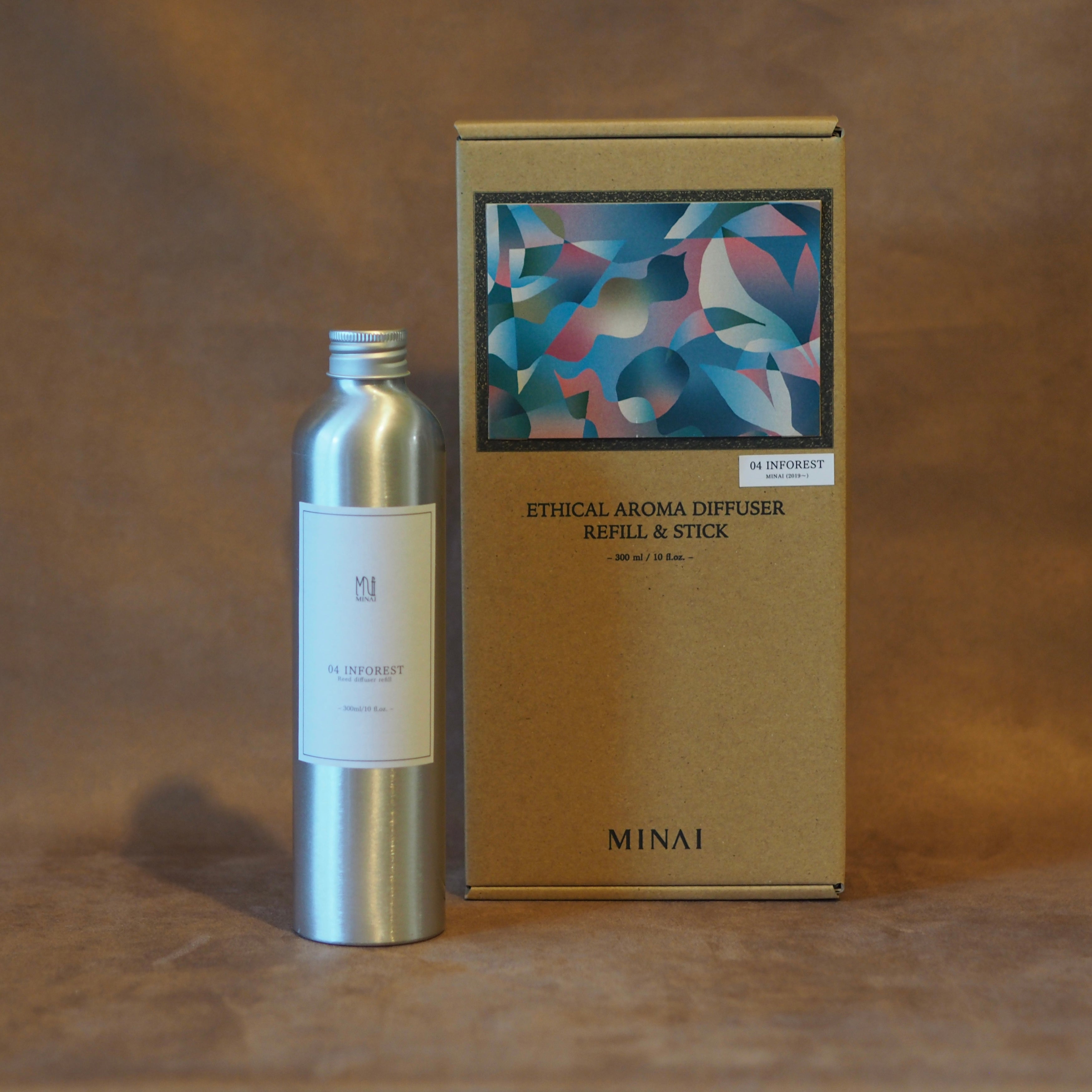 ETHICAL AROMA DIFFUSER REFILL & STICK 04.INFOREST (インフォレスト)