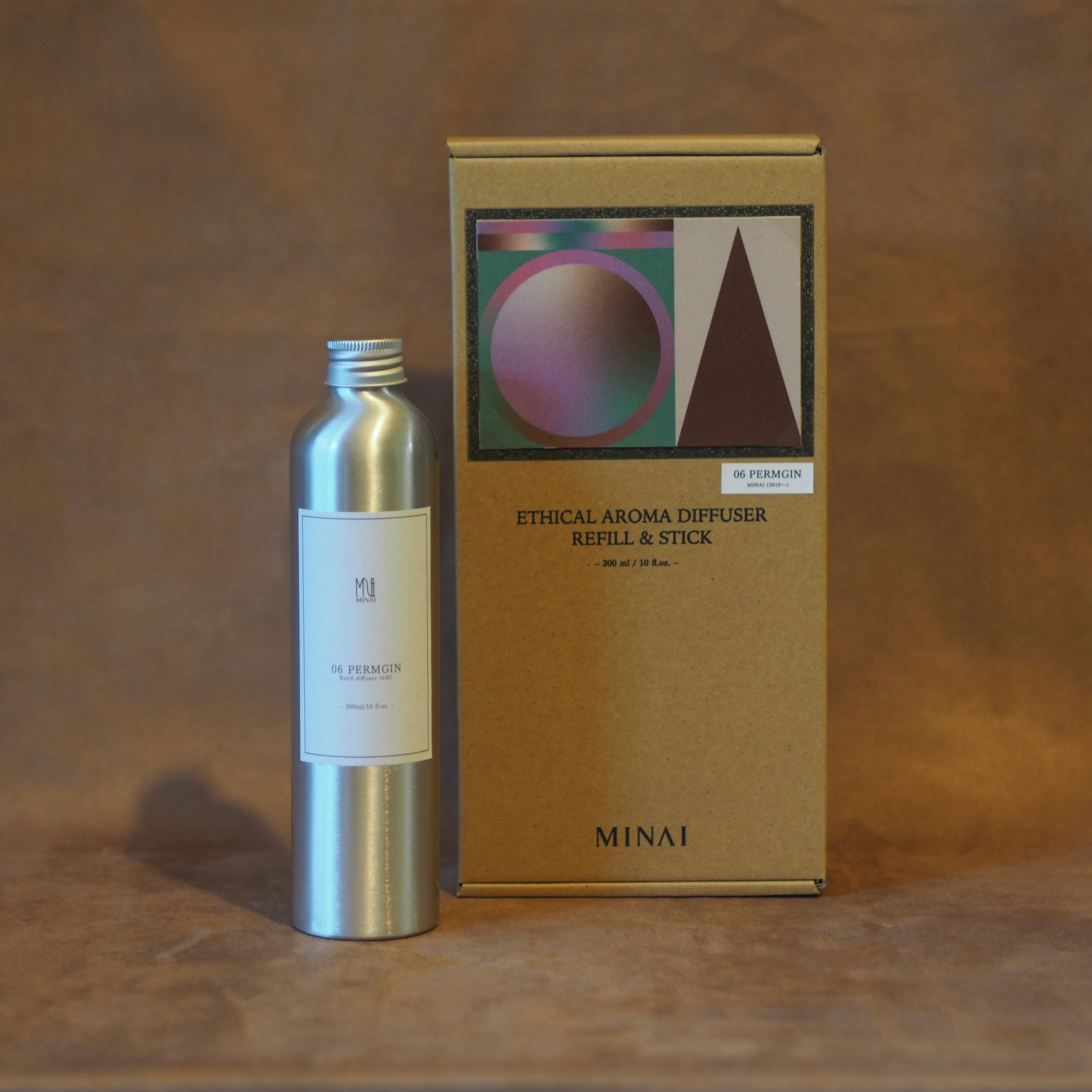 ETHICAL AROMA DIFFUSER REFILL & STICK 06.PERMGIN (パームジン)