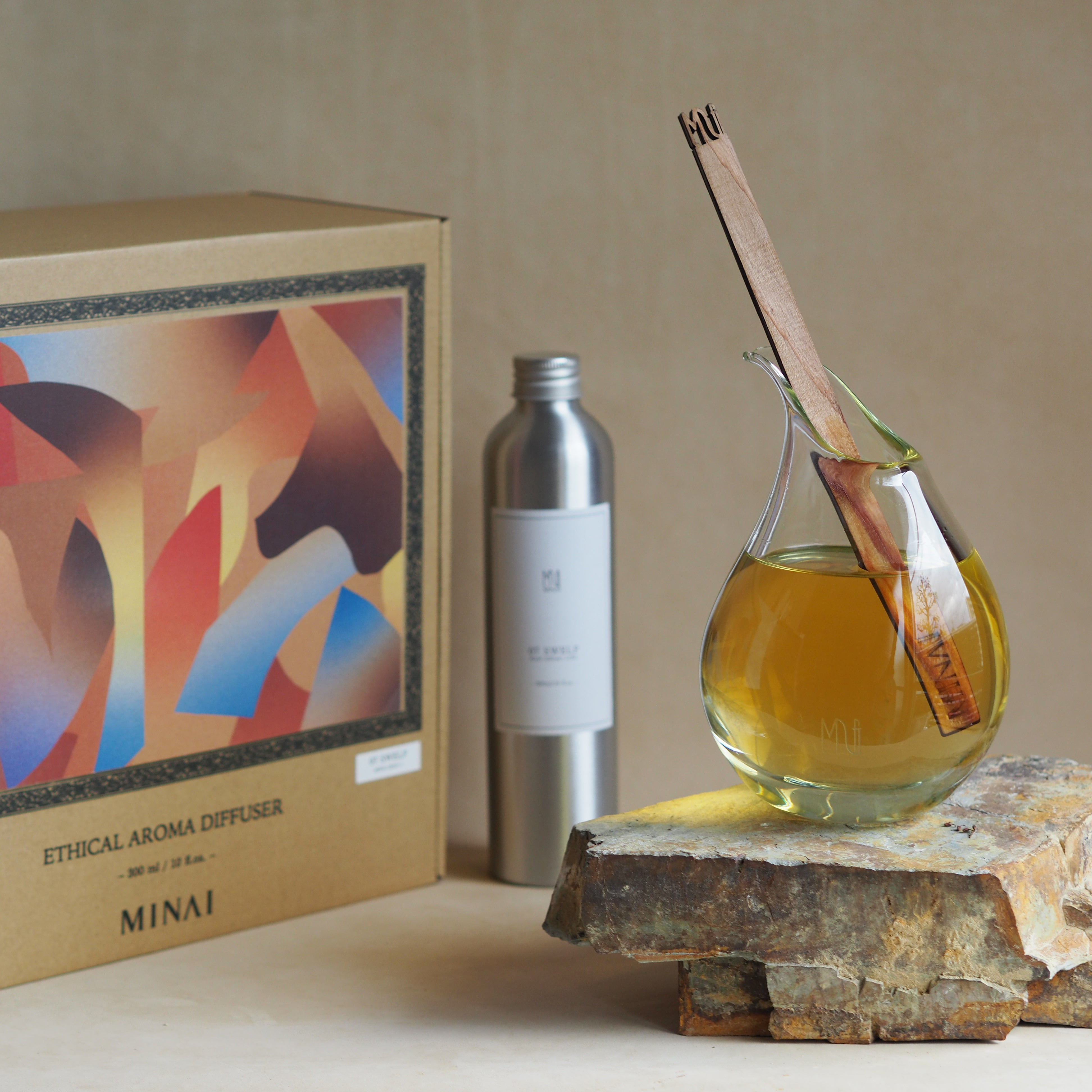BLOWN GLASS AROMA DIFFUSER 07.SWELP (スウェル)