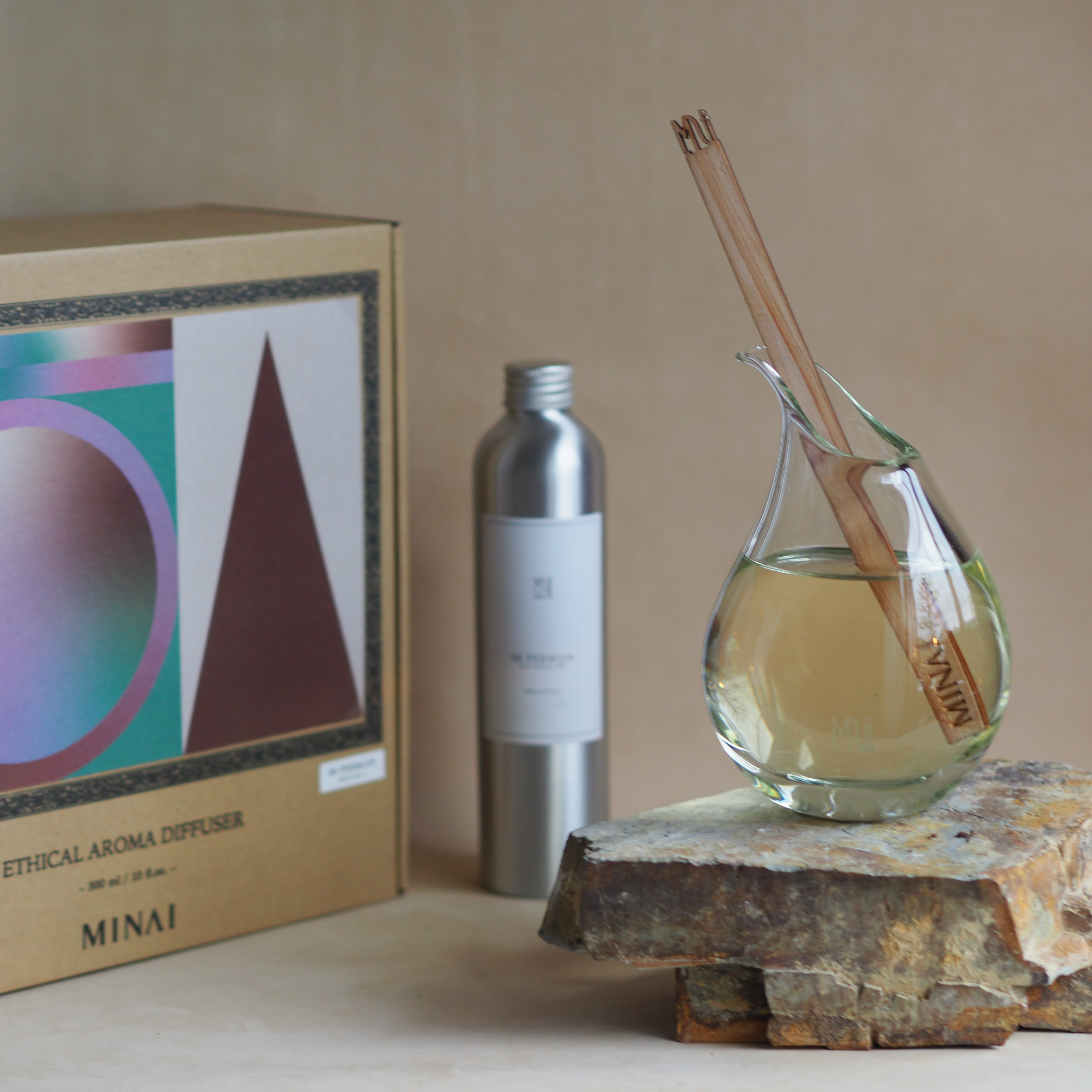 BLOWN GLASS AROMA DIFFUSER 06.PERMGIN (パームジン)