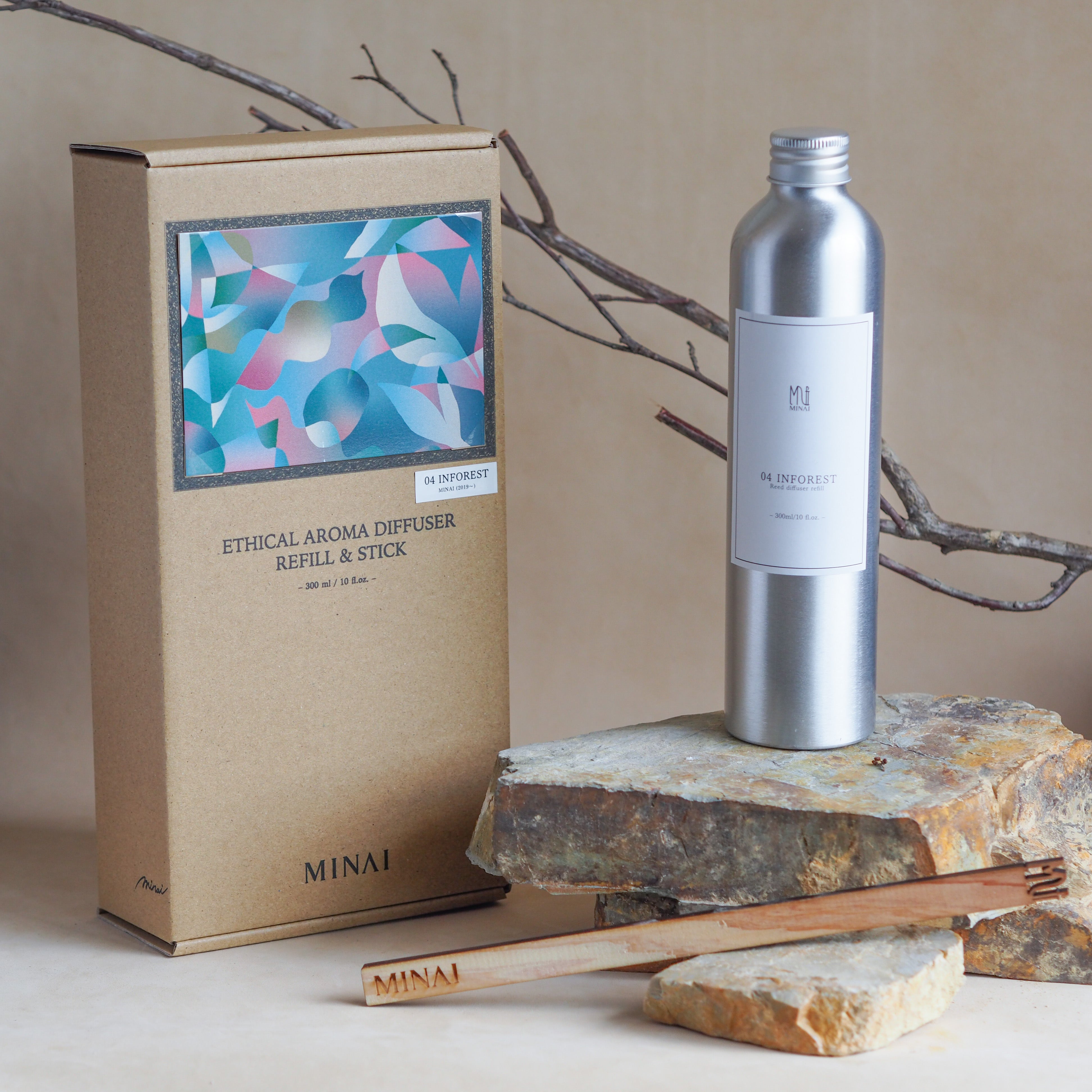 ETHICAL AROMA DIFFUSER REFILL & STICK 04.INFOREST (インフォレスト)