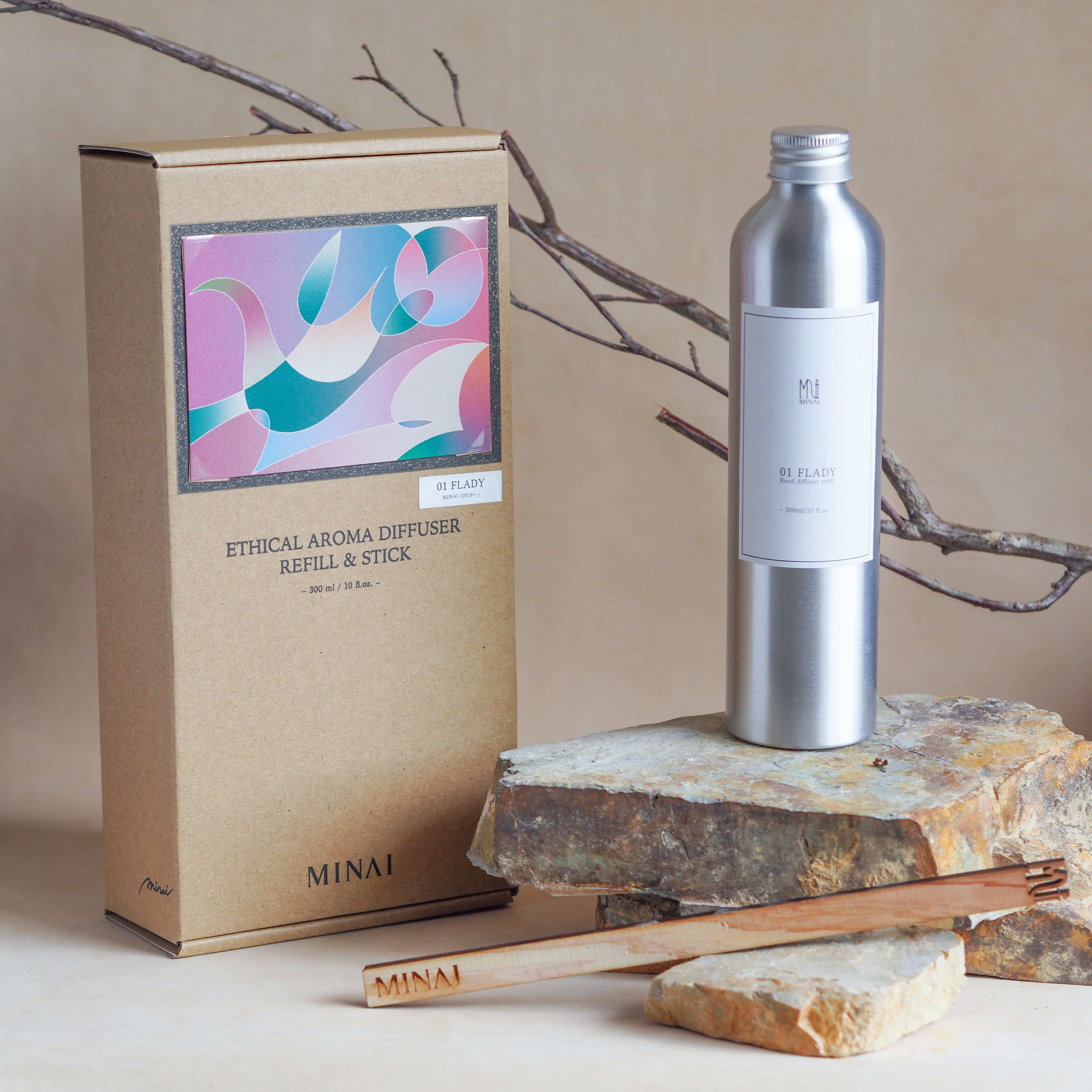 ETHICAL AROMA DIFFUSER REFILL & STICK 01.FLADY (フレディ)